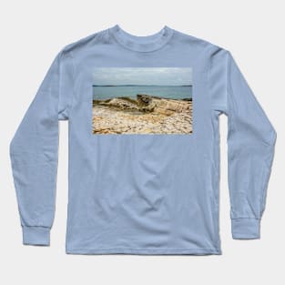 Limestone Coast in Kamenjak Park, Croatia Long Sleeve T-Shirt